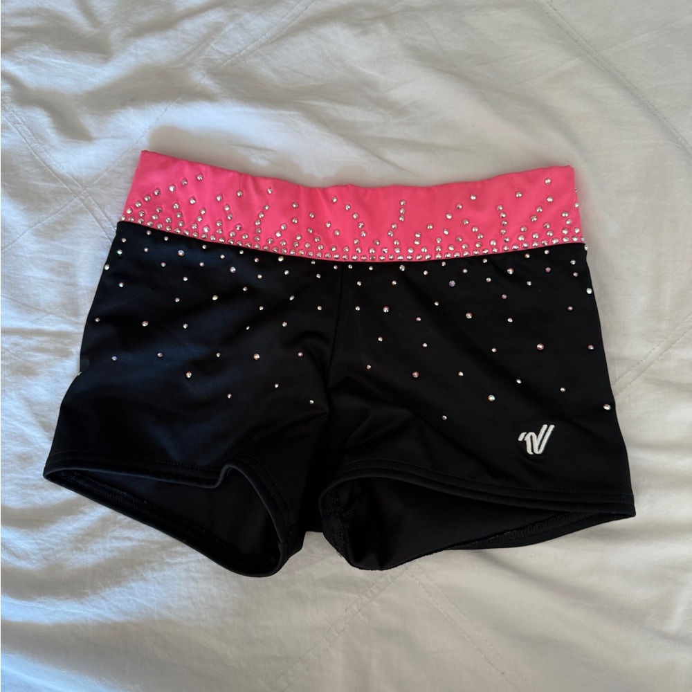 SSX majors practice wear varsity bling shorts